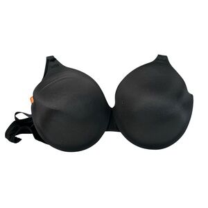 Warners Black Cushioned Underwire Bra 38DD Wide Strap Supportive Everyday Smooth